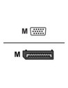 DP TO VGA CABLE M-M 2 M