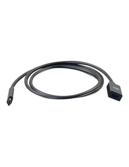 3ft USB C M/F Cable Extension 10G 3A