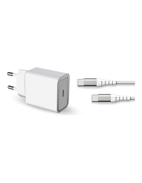 FPCS 1 USB C 25W+CBL C/C 1.2mRecyclWHITE