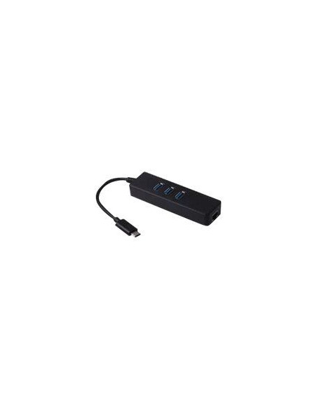 USB Type-C Gigabit Ethernet+hub 3 ports