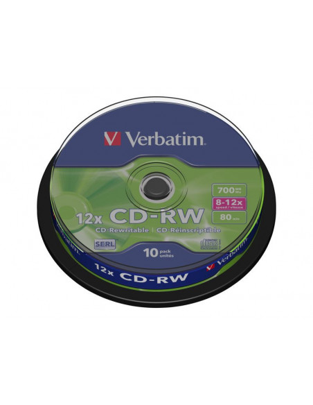 CD-RW/700MB 80Min 10x Speed Cake10pk