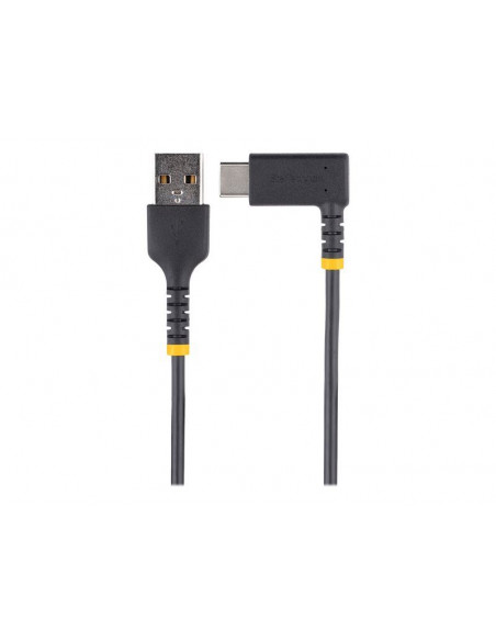 6in USB A to C Charging Cable Angled