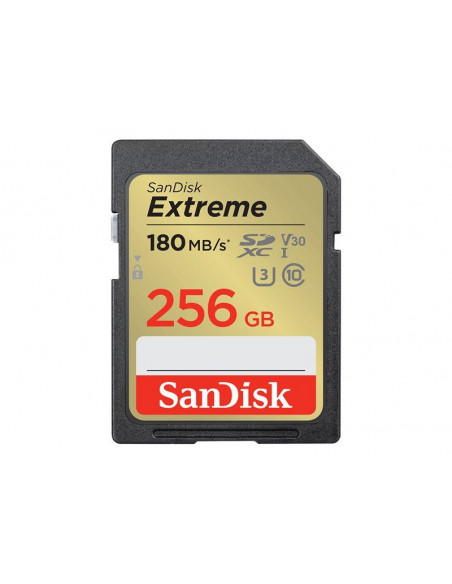 Extreme 256GB SDXC 180MB/s UHS-I C10 U3