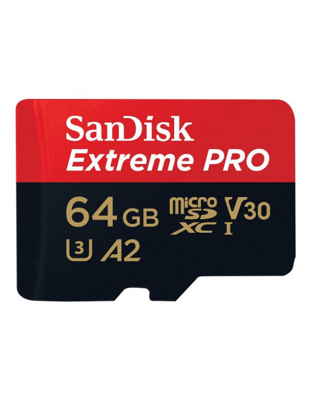 Ext PRO microSDXC 64GB+SD 200MB/s