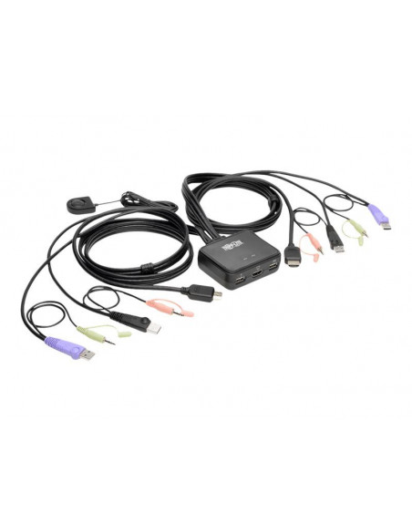 2-Port USB/HD Cbl KVM Switch