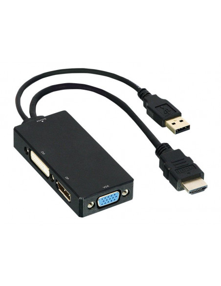 HDMI M ADAPTER TO DVI/VGA/DP F