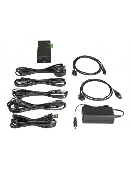 4 Port Industrial USB C Hub 10Gbps 2C/2A