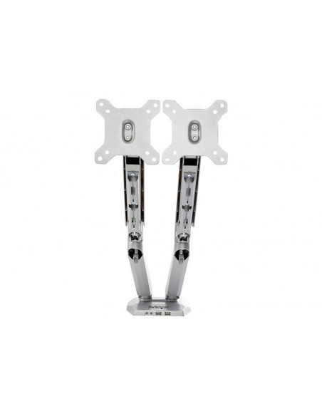 Desk Mount Dual Monitor Arm w/USB/Audio