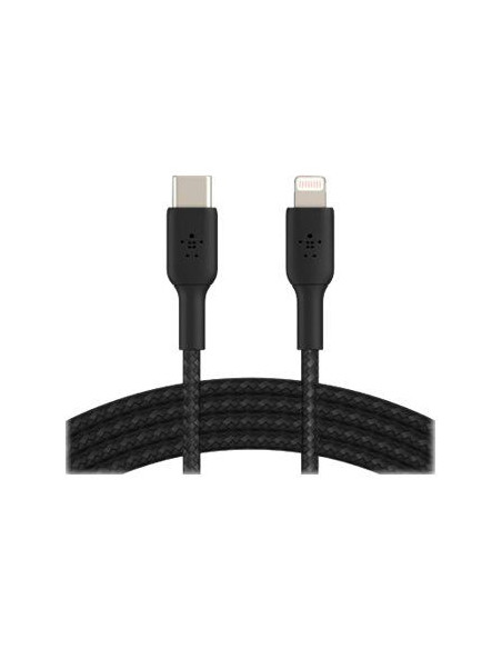 Lightning to USB-C Cable Braid 1M Black