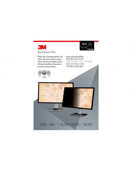 3M Black Privacy 20.0" WS 16:9
