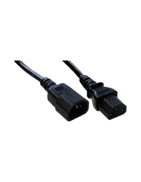 IEC power cord male to female C14/C13-1M