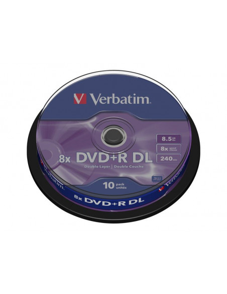 DVD+R/8.5GB 8x DLAYER mattsilv Spdl 10