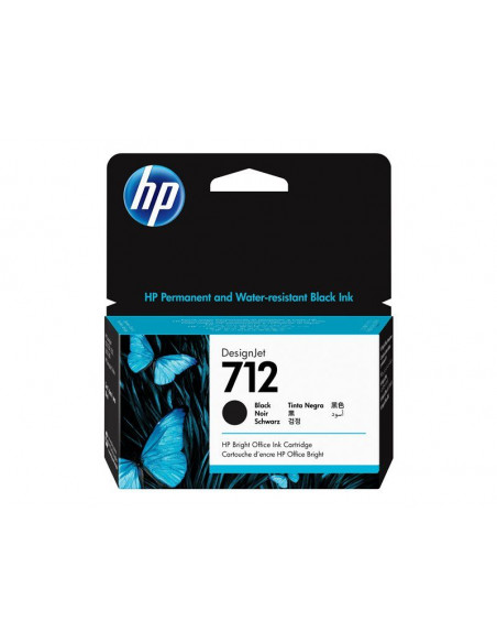 HP 712 Black DesignJet Ink Cartrid