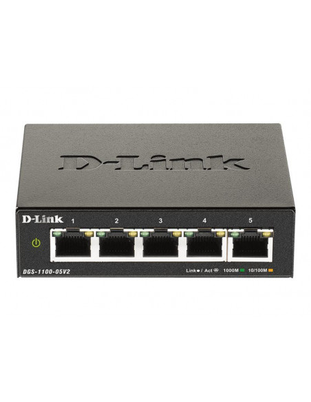 DGS-1100-05V2/E 5-Port Gigabit Smart Man