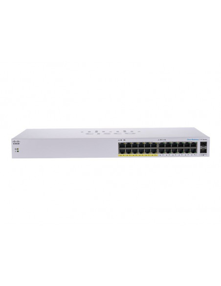 CBS110 Unmgd 24p GE Partl PoE 2x1G SFP S