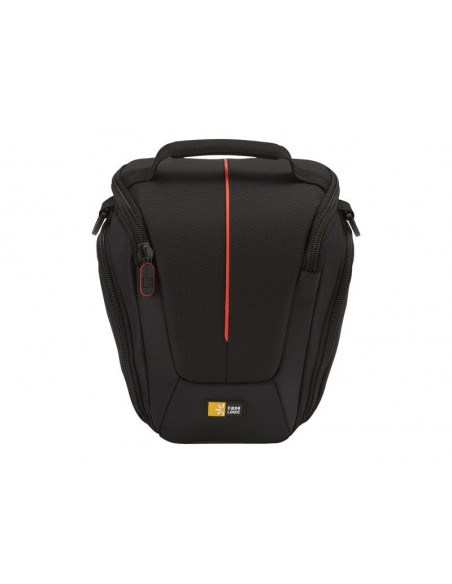 Nylon SLR holster Compact black/red