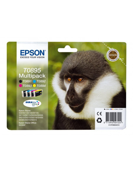 Ink/T0895 Monkey 3.5ml CMY 5.8ml BK