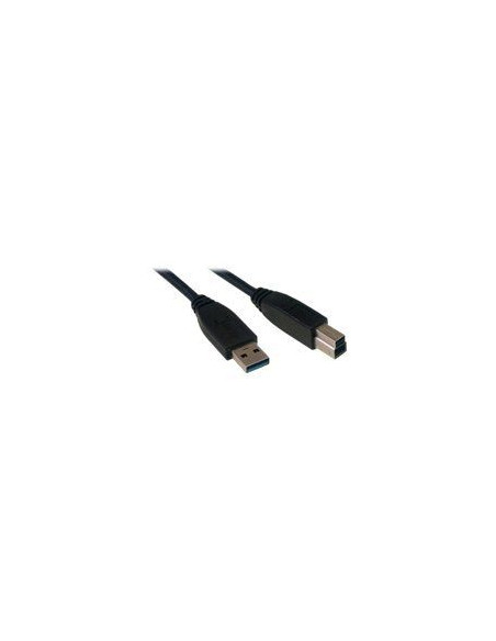Cordon USB 3.0 type A/B mâle 3m Noir