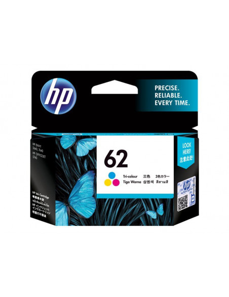 HP Ink/62 Tri-color Cartridge