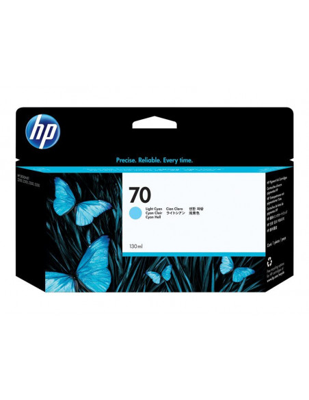 HP No 70 Ink Cart/Light Cyan w vi