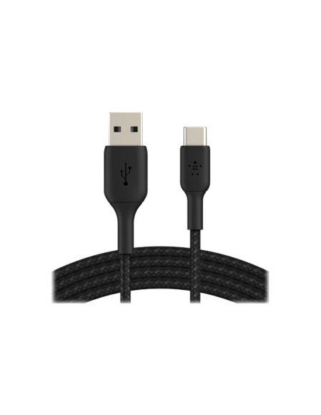USB-A to USB-C Cable Braided 3M Black
