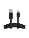 USB-A to USB-C Cable Braided 3M Black