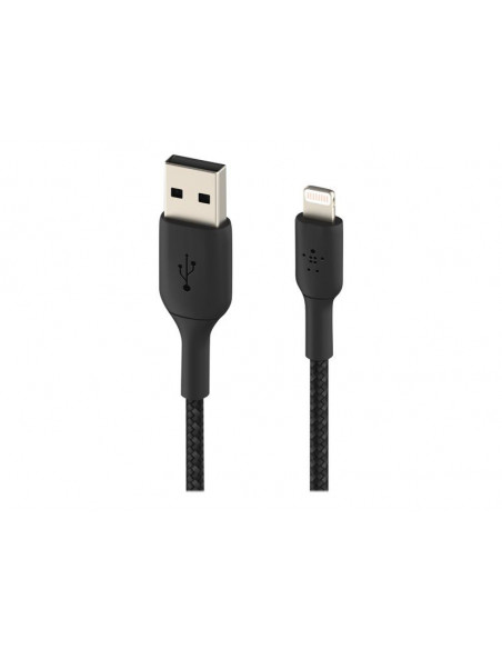 Lightning to USB-A Cable Braid 2M Black