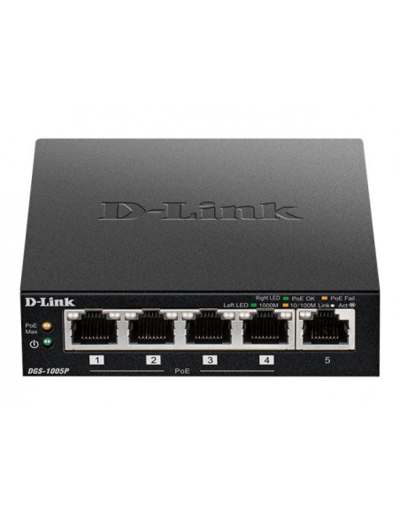 Switch/5xG+F+ENet RJ45 PoE