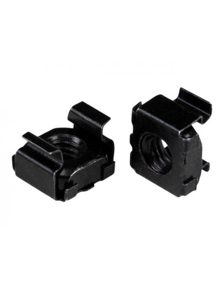 M6 Cage Nuts - 100 Pack Black