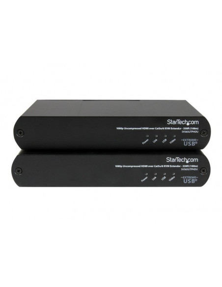 USB HDMI over Cat5e Cat6 KVM Extender