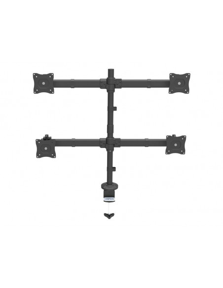 Desk Mount Quad Monitor Arm - Steel
