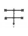 Desk Mount Quad Monitor Arm - Steel