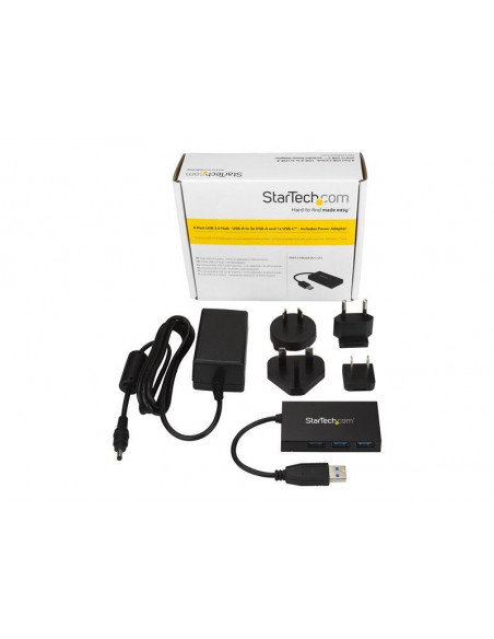 Hub USB 3.0 4 Port - 3x USB A & 1x USB C