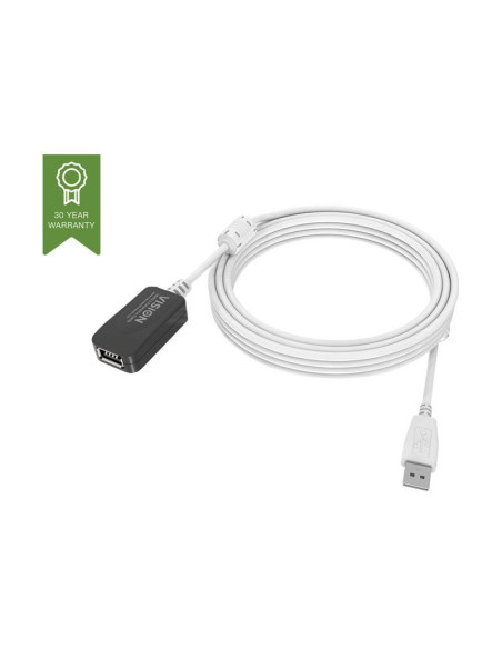 VISION 5m White USB 2.0 extension cable