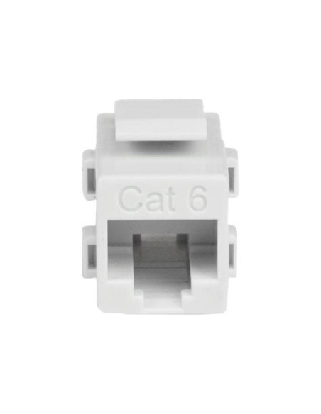 White Cat 6 RJ45 Keystone Jack Coupler