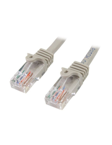 15m Gray Snagless Cat5e Patch Cable