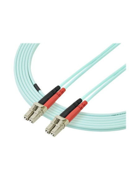 3m 10 Gb Aqua Fiber Patch Cable LC/LC