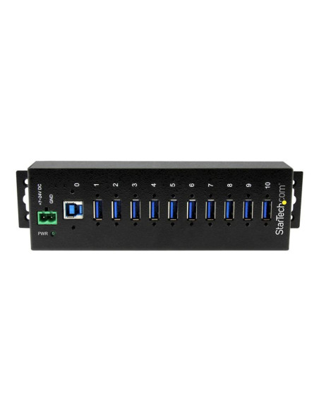 10 Port Industrial USB 3.0 Hub - Metal