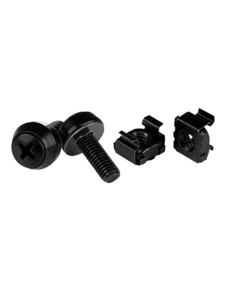 M6 Screws & Cage Nuts - 50 Pack Black