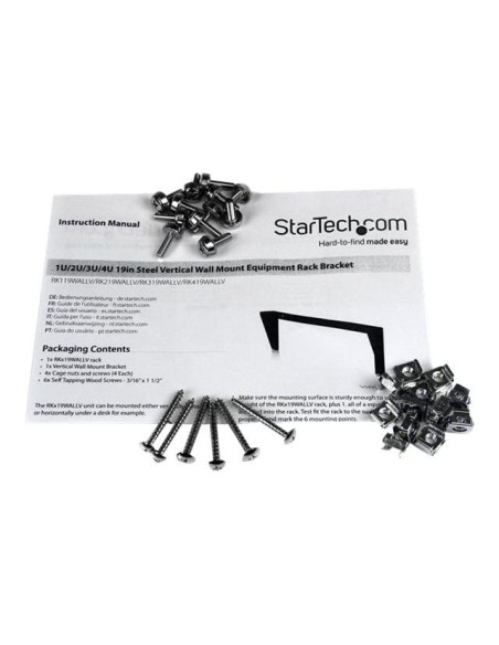 3U 48cm Vertical Wall Mount Rack Bracket