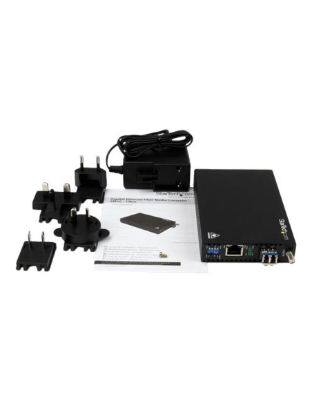 GbE Fiber Media Converter - SM LC 10 km