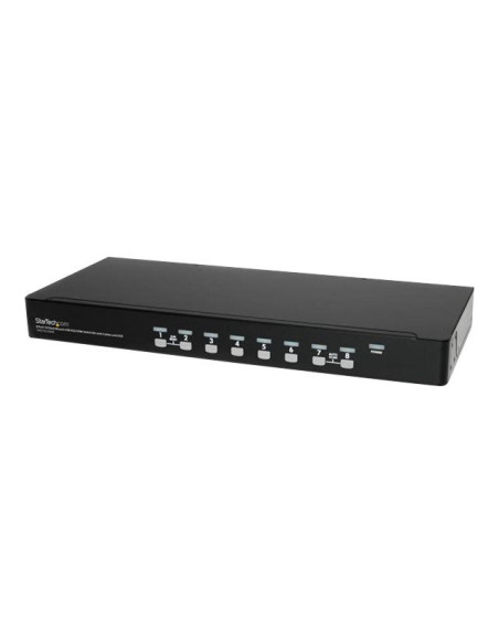 8 Port 1U Rackmount USB KVM Switch Kit