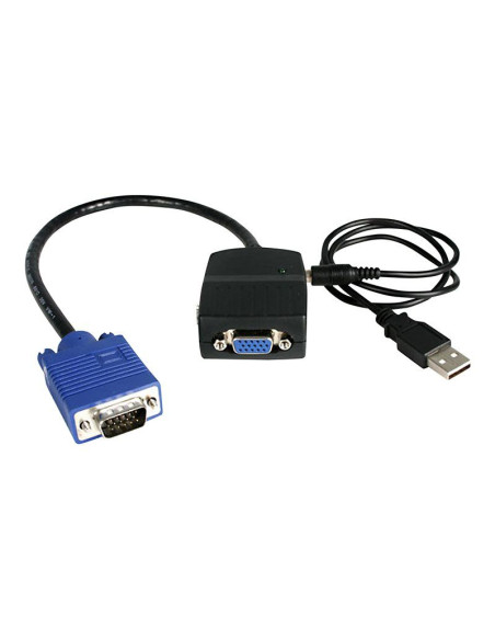 2 Port VGA Video Splitter - USB Powered