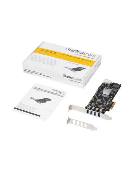 4 Port PCIe USB 3.0 Card w/4 Channels
