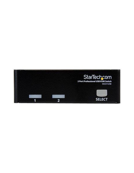 2 Port USB KVM Switch Kit with Cables