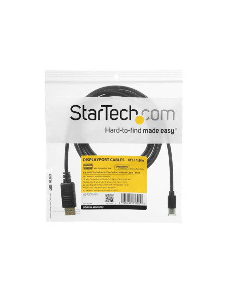 6 ft Mini DP to DP 1.2 Adapter Cable