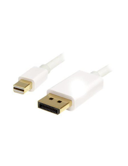 1m White Mini DP to DP 1.2 Cable