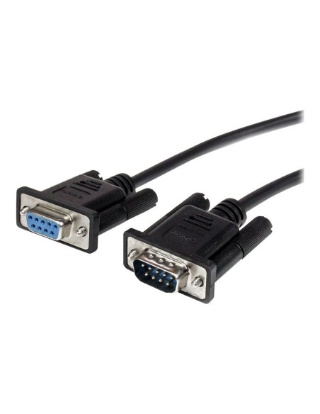 0.5m Straight Through Serial Cable MF BK