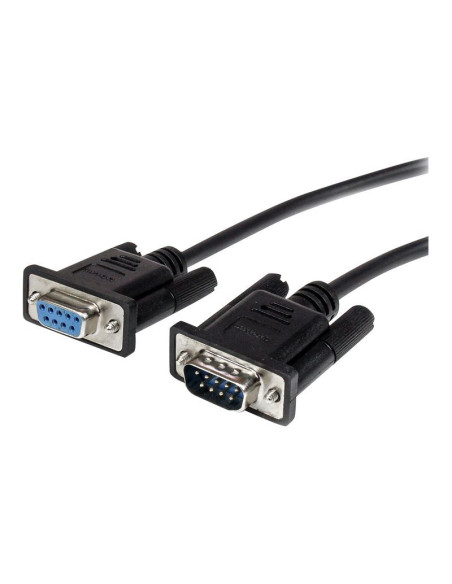 3m Straight Through Serial Cable M/F BK